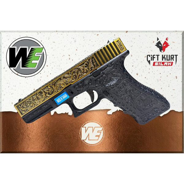 WE Glock 17 Ivory Gravürlü Blowbackli Airsoft Tabanca (6mm) | Çiftkurt Silah